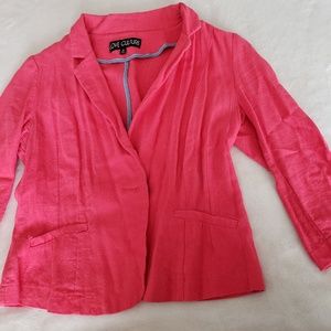 Love Culture Short Sleeve Peach Blazer